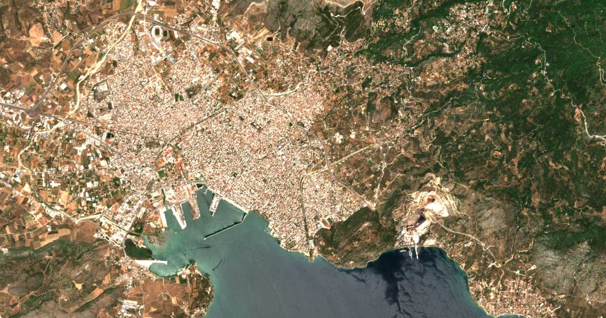 Carte satellite de Iolkós