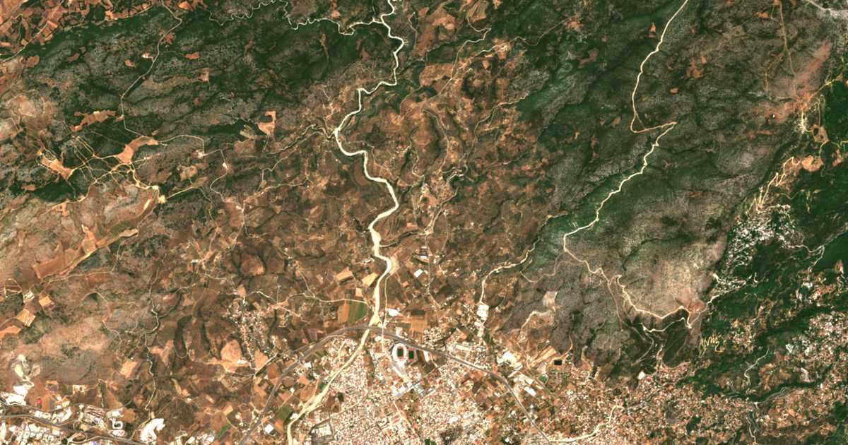 Carte satellite de Klíma