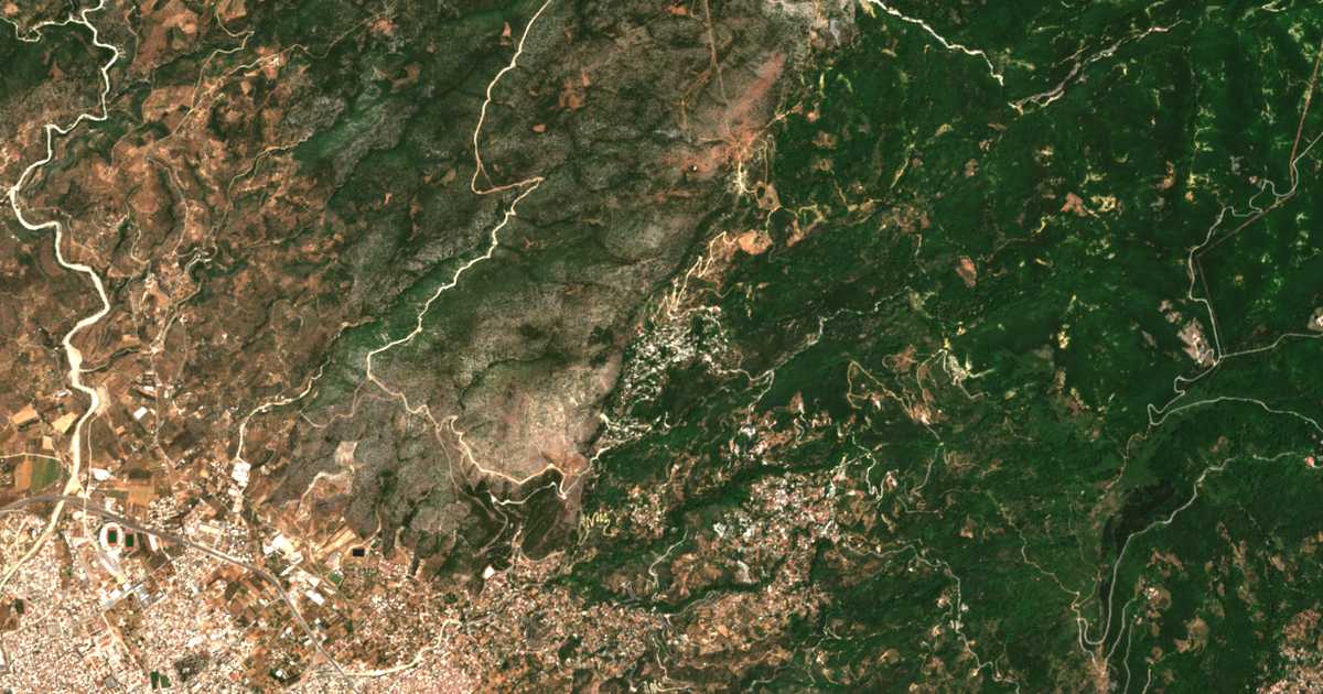 Carte satellite de Makrinítsa