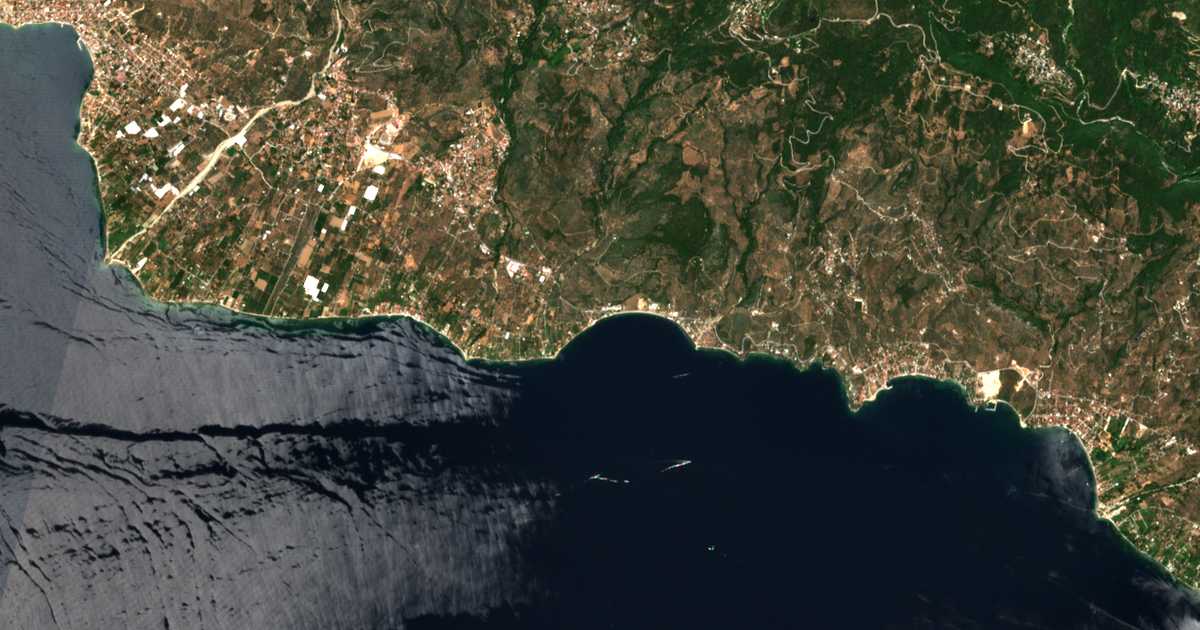 Carte satellite de Malákion