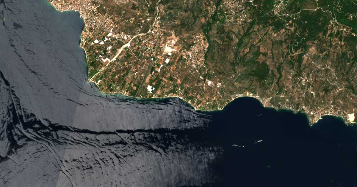Carte satellite de Platanídia