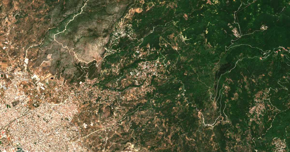 Carte satellite de Portariá