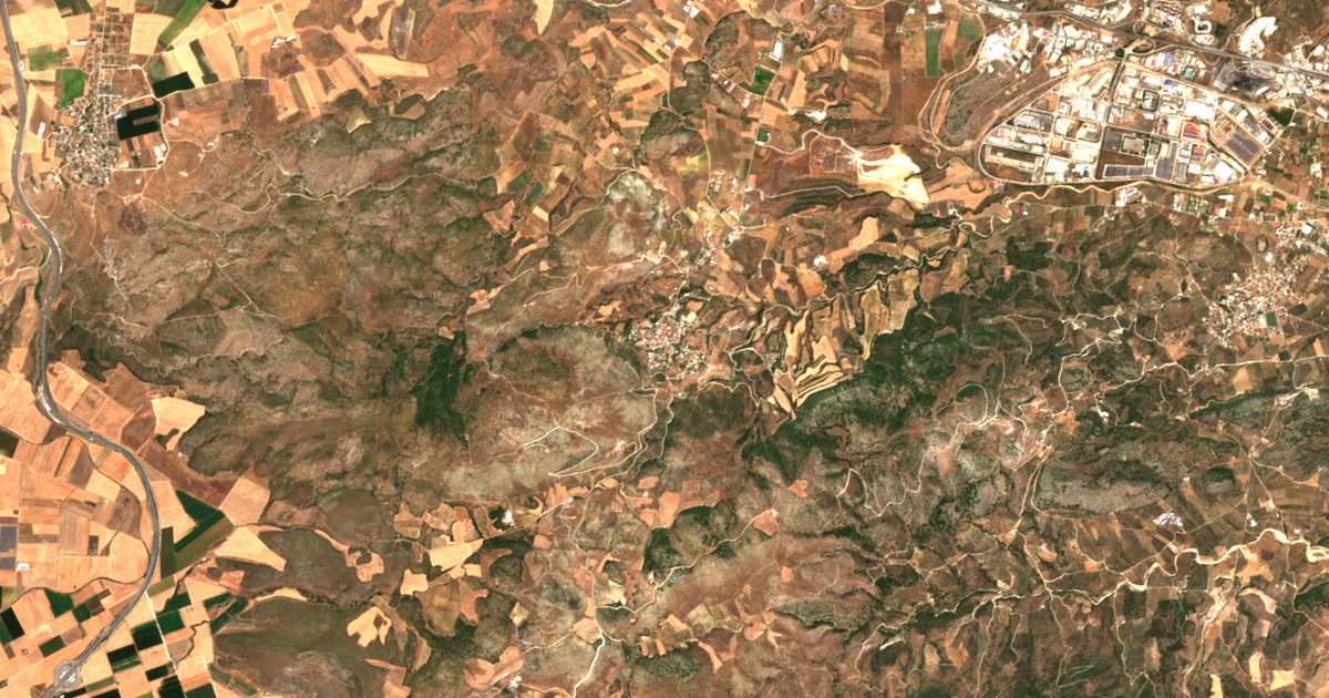 Carte satellite de Sésklo