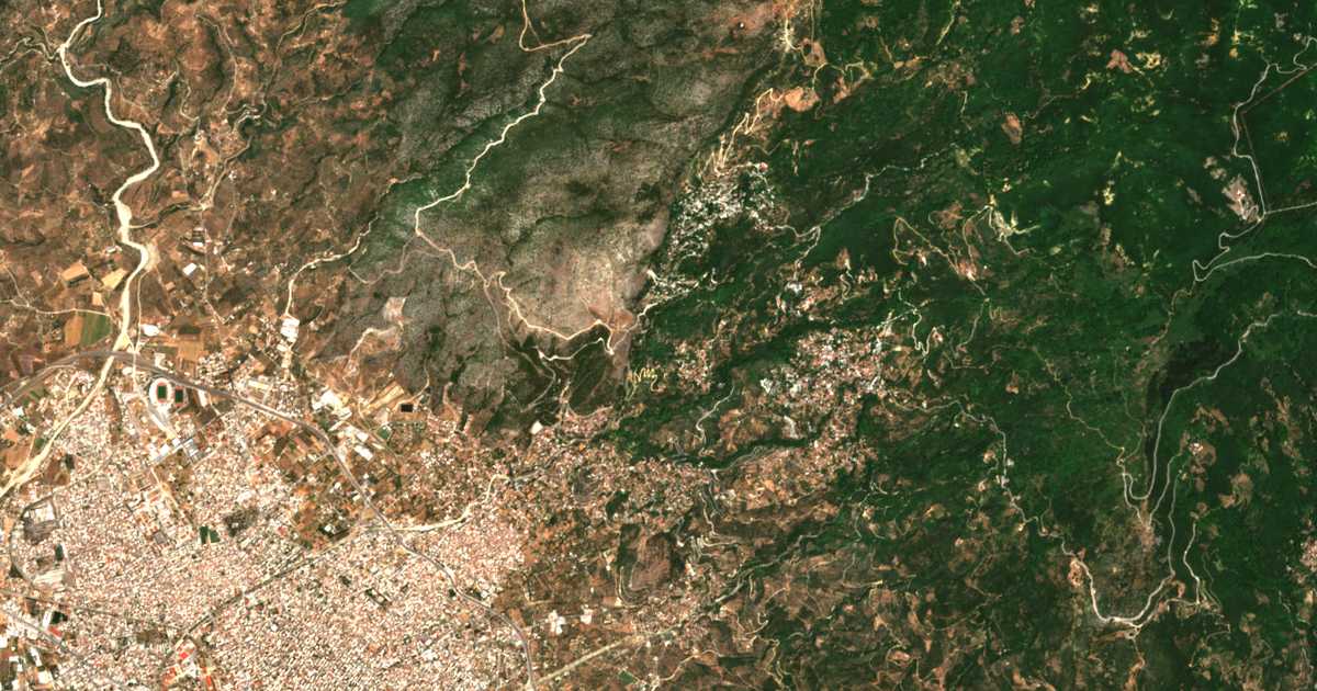 Carte satellite de Stagiátai