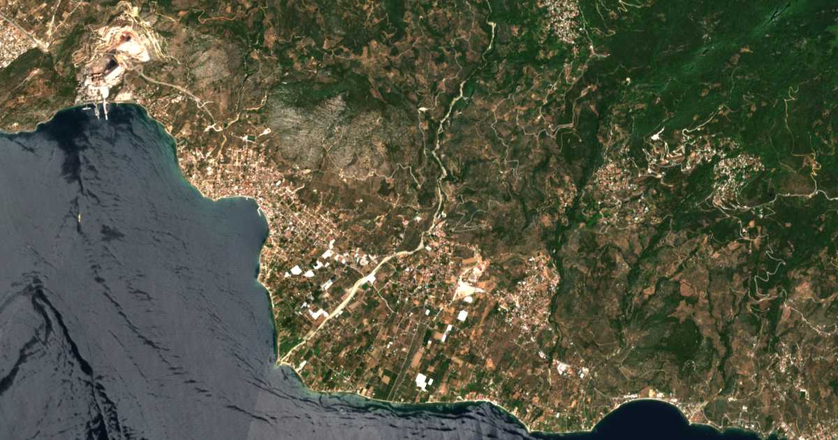 Carte satellite de Vrochiá
