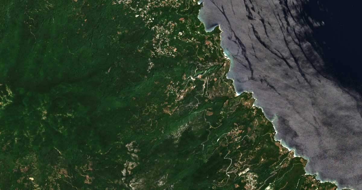 Carte satellite de Xorýchtion