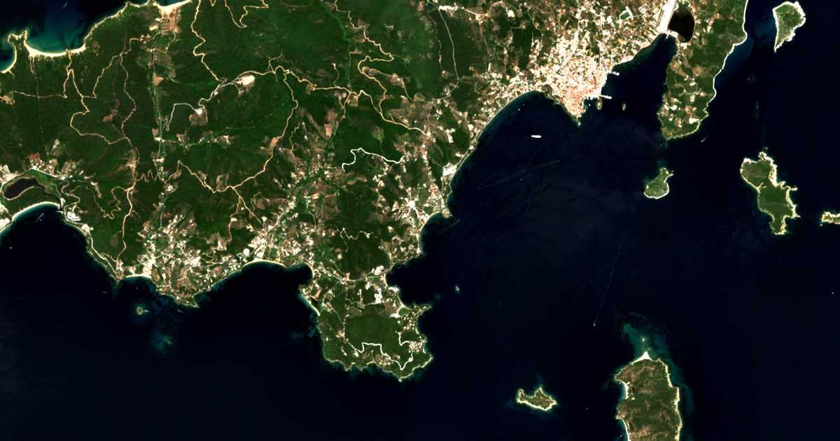 Carte satellite de Achladiás