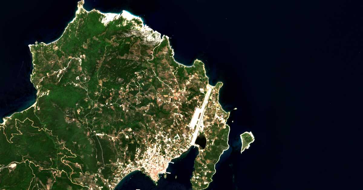 Carte satellite de Kalývia