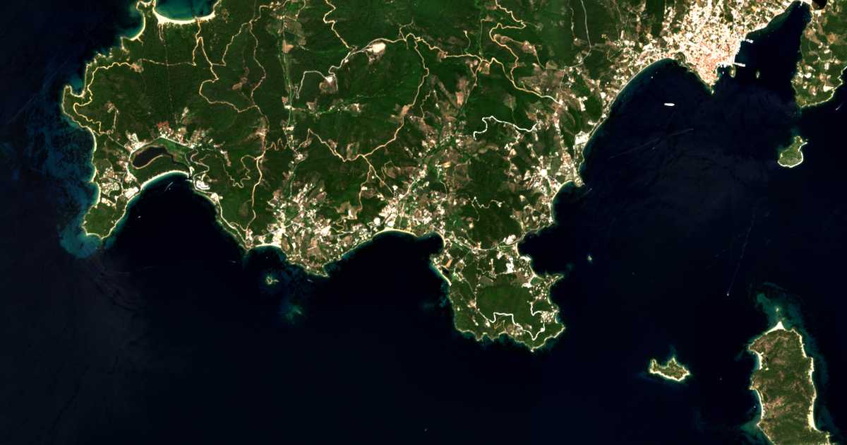 Carte satellite de Koliós