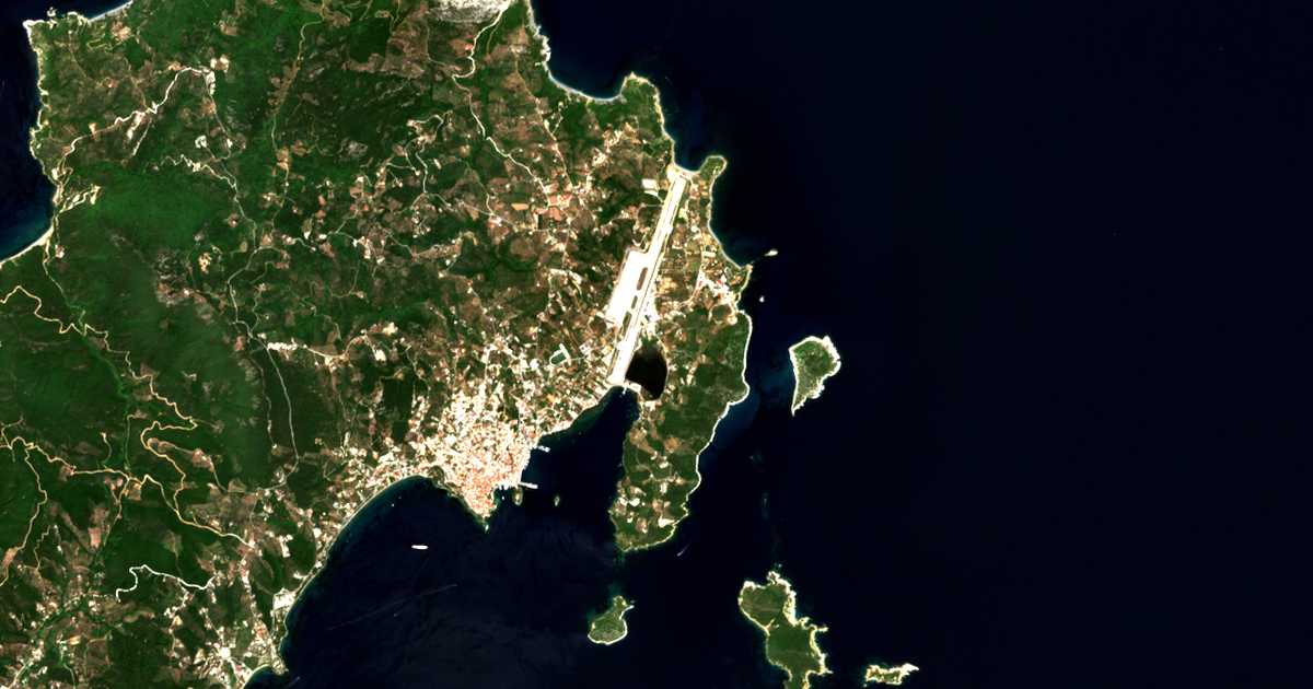 Carte satellite de Xánemos