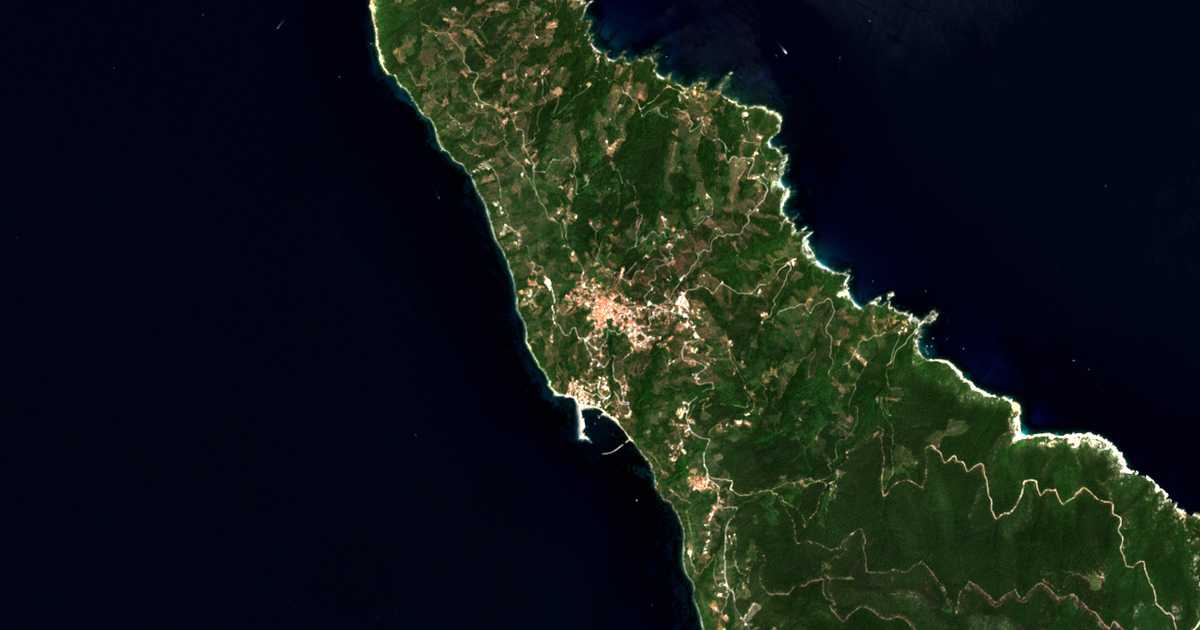 Carte satellite de Glóssa