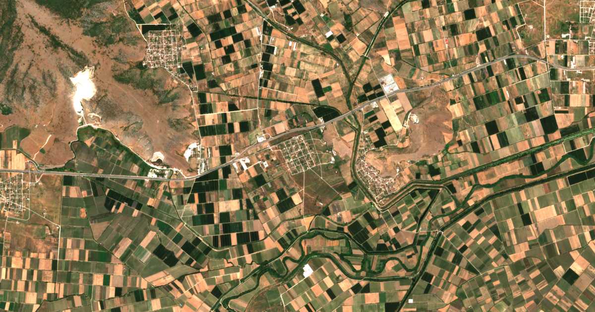 Carte satellite de Georganádes