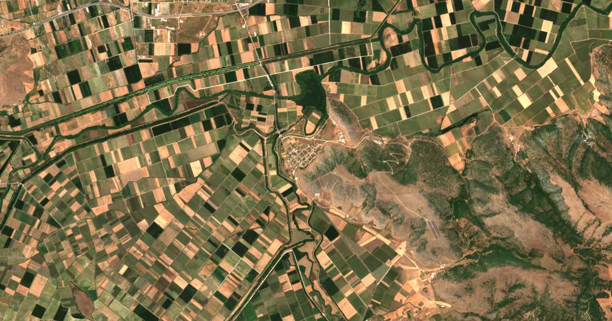 Carte satellite de Keramídi