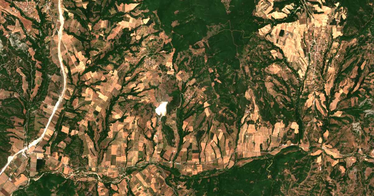 Carte satellite de Achladiá