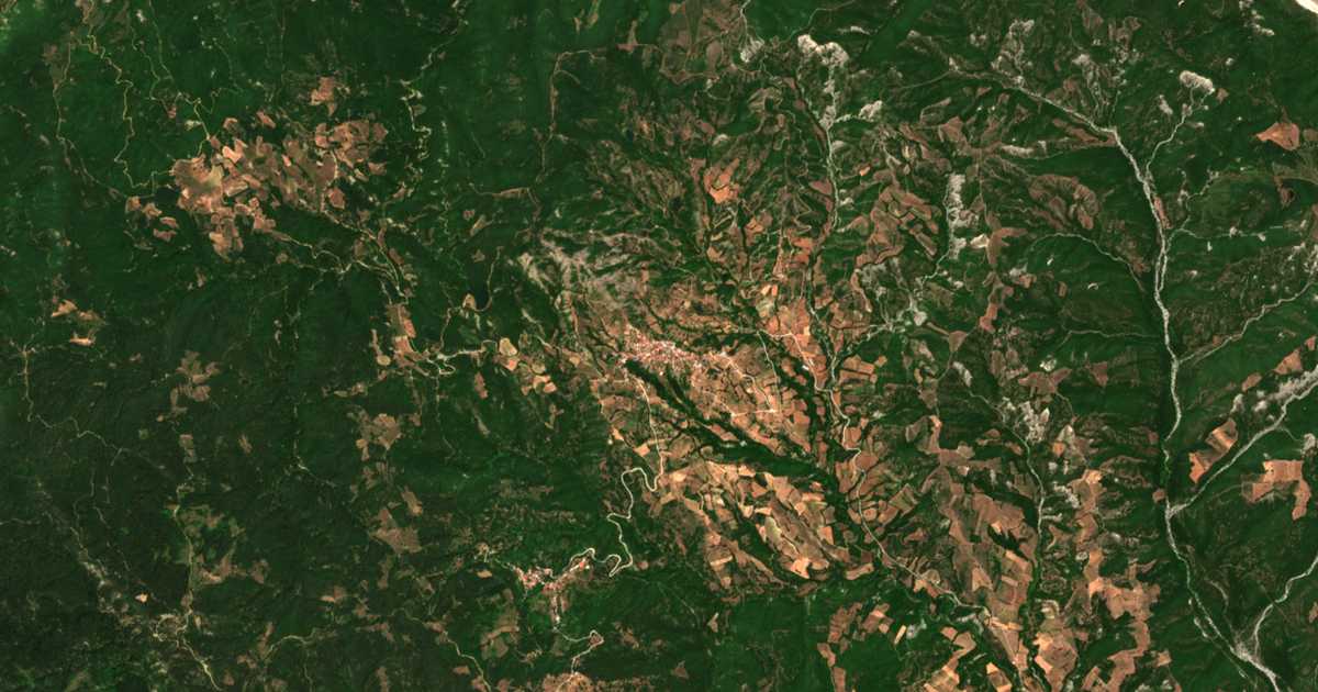 Carte satellite de Agnandiá