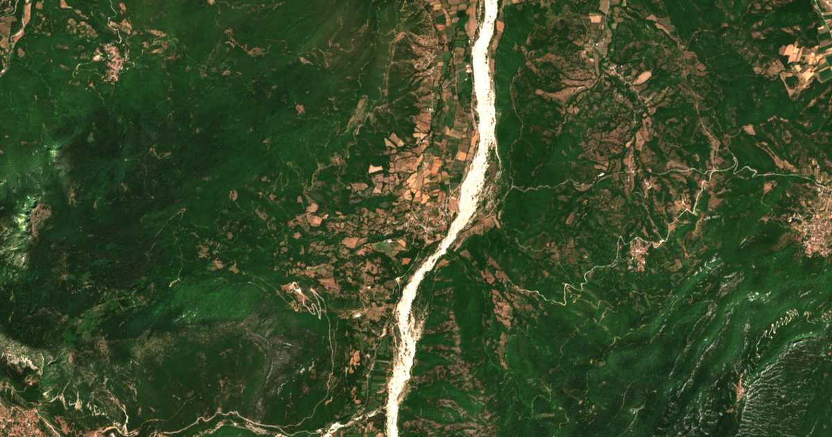 Carte satellite de Ambélia