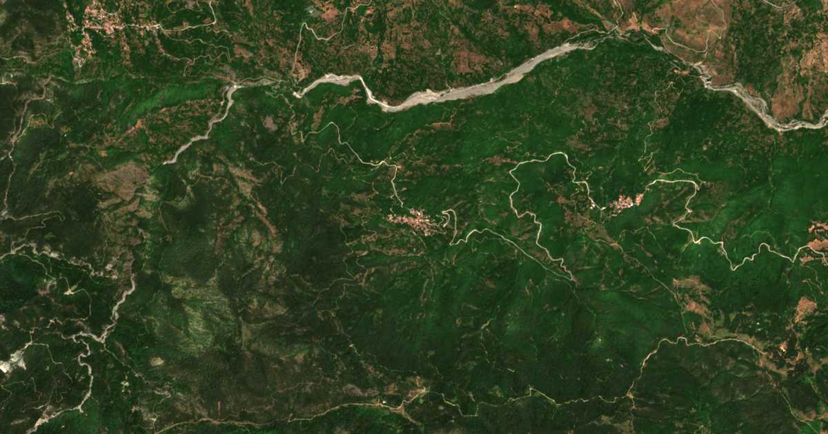 Carte satellite de Ambelochóri
