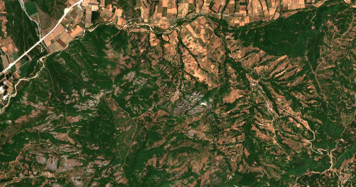 Carte satellite de Gávros