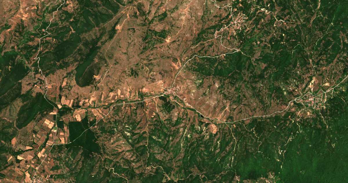 Carte satellite de Gerakári