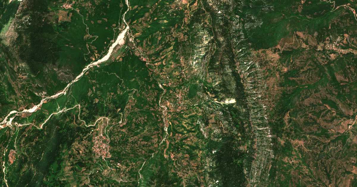 Carte satellite de Glykomiliá