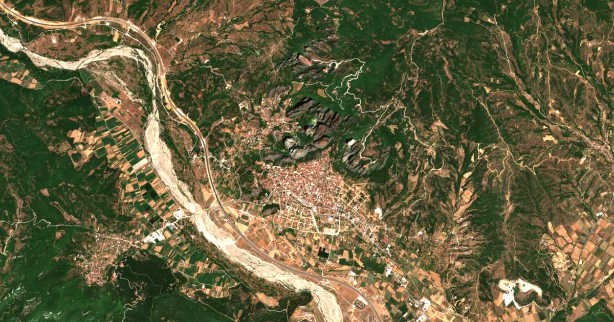 Carte satellite de Kalambáka