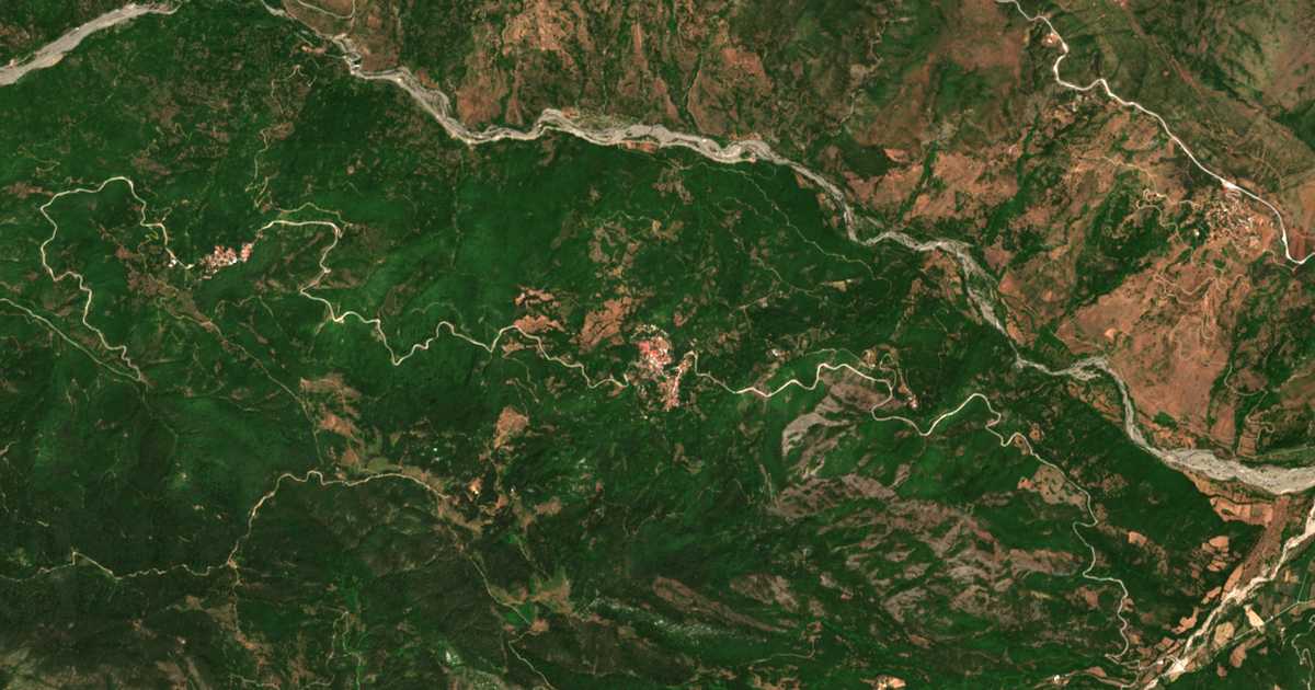 Carte satellite de Matonéri