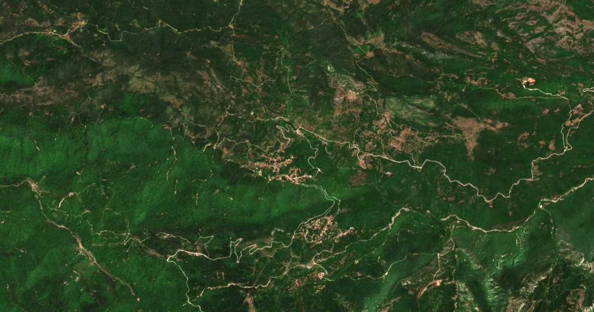 Carte satellite de Kastanéa