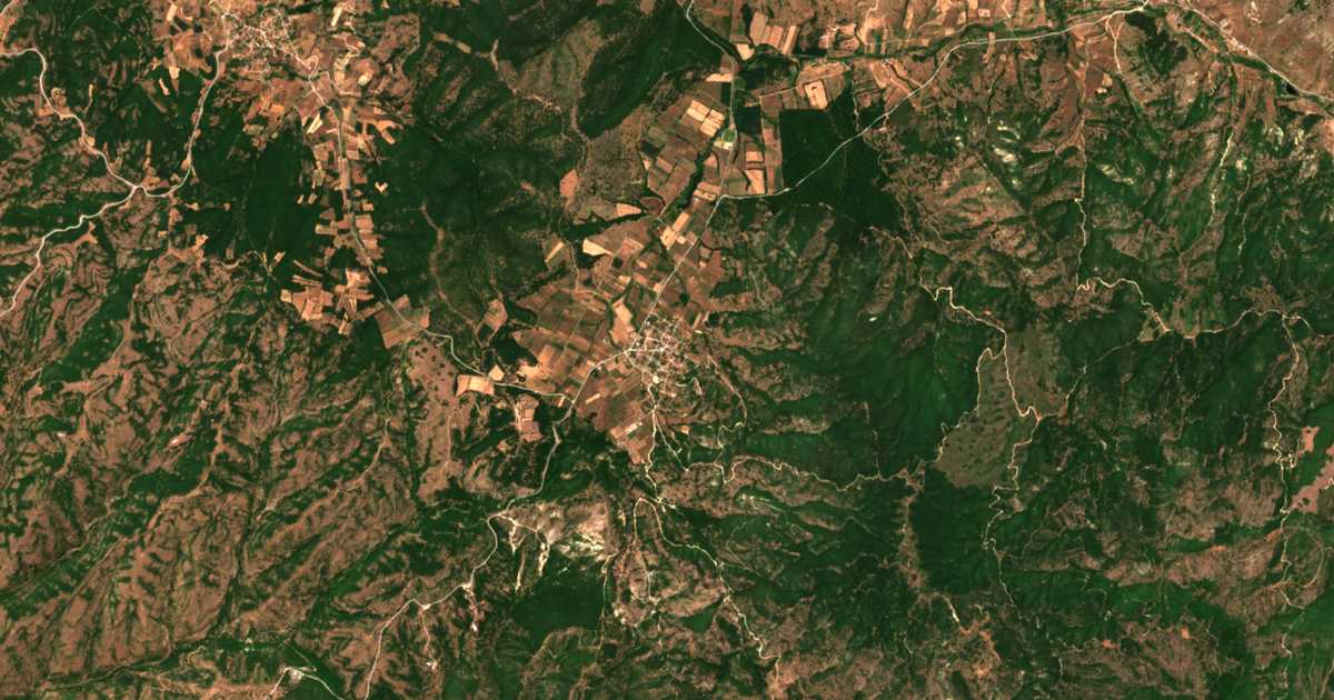 Carte satellite de Koniskós