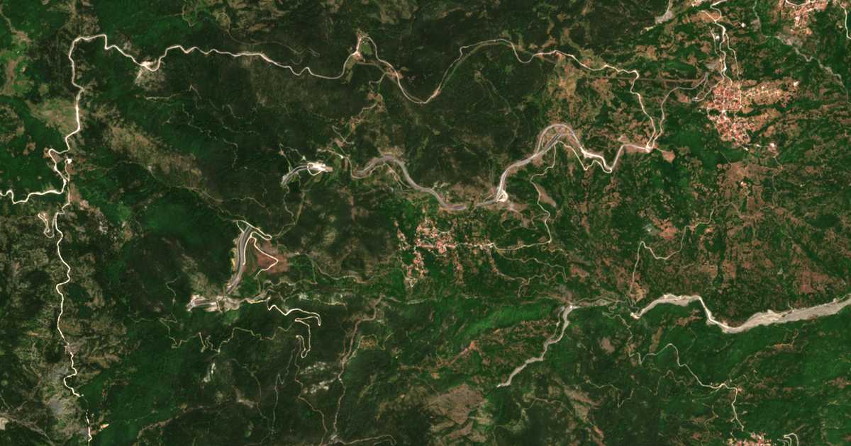 Carte satellite de Malakássi
