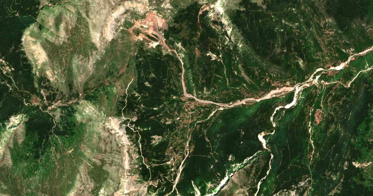 Carte satellite de Paleochóri