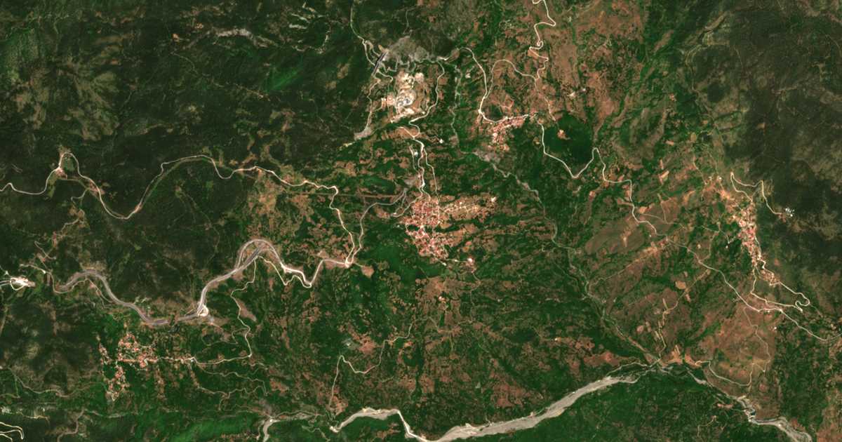 Carte satellite de Panagía