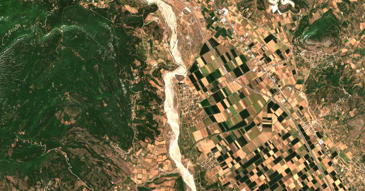 Carte satellite de Sarakína