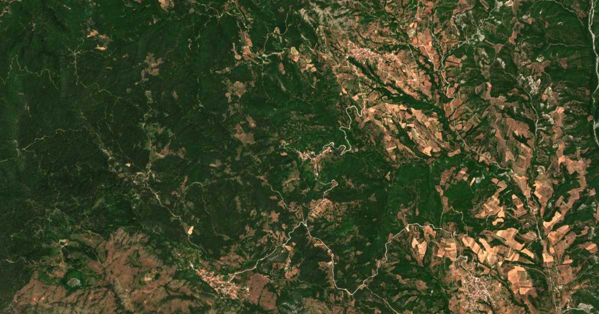 Carte satellite de Stagiádes