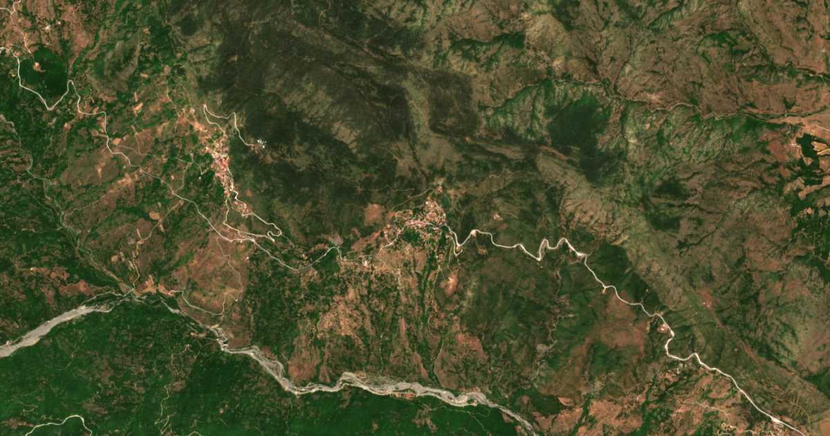 Carte satellite de Trygón