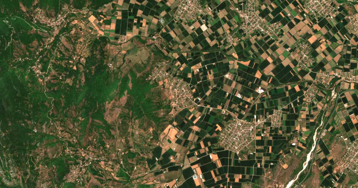 Carte satellite de Eleftherochórion