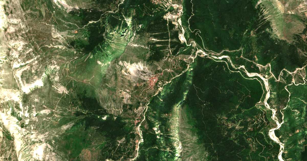 Carte satellite de Gardíki