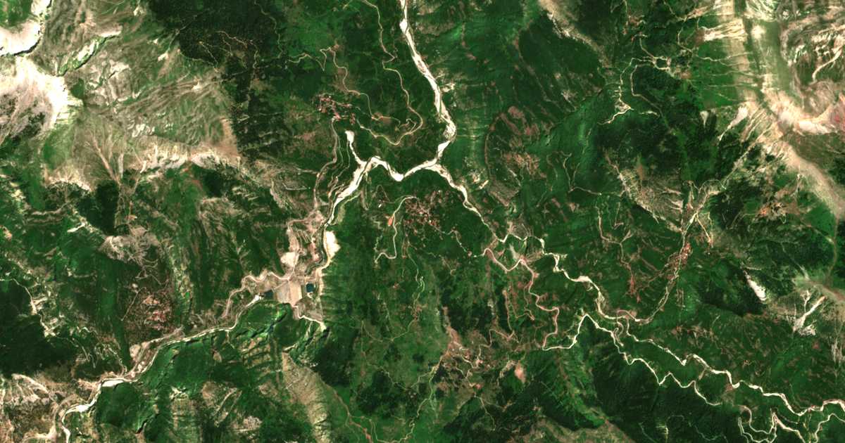 Carte satellite de Mesochóra