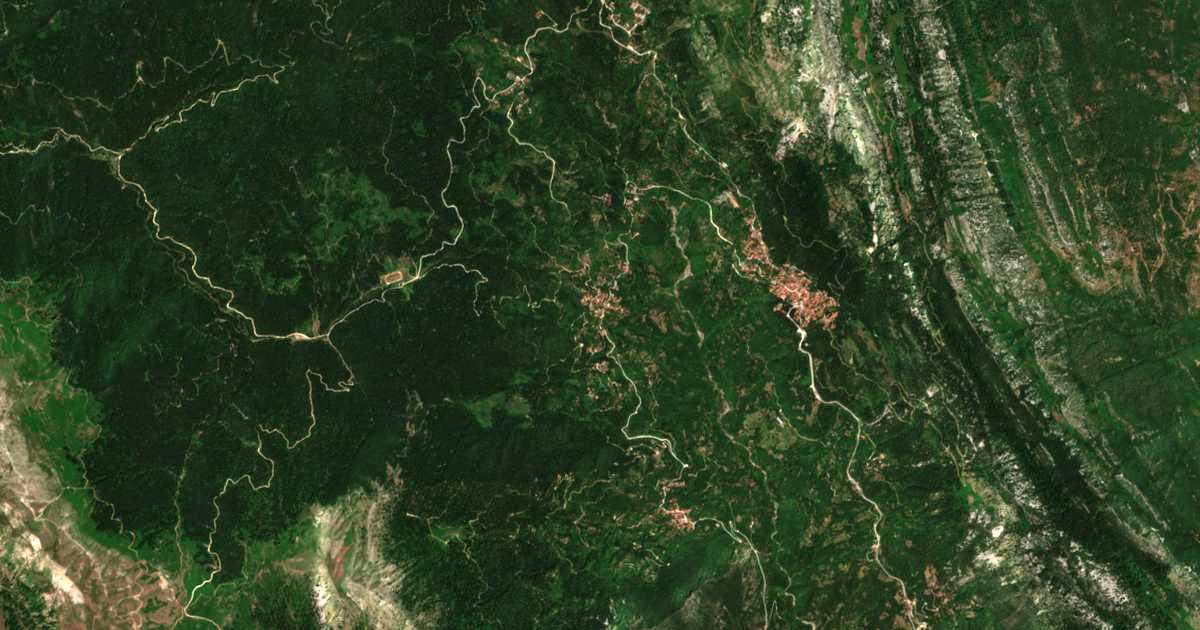 Carte satellite de Vronterón