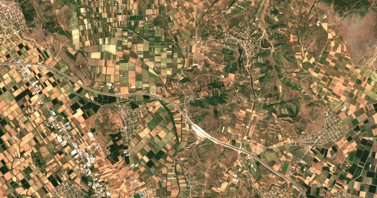 Carte satellite de Chaïdeméni