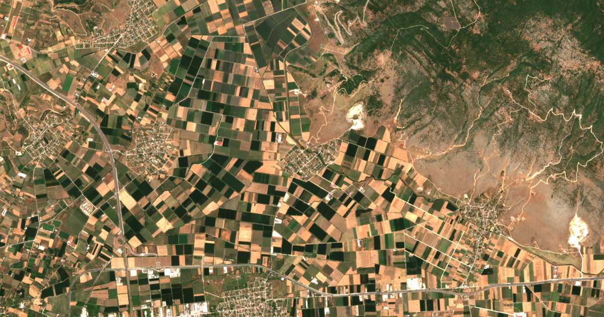 Carte satellite de Chrysavgí