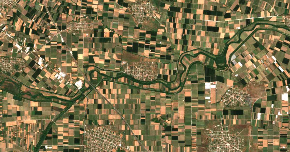 Carte satellite de Glínos