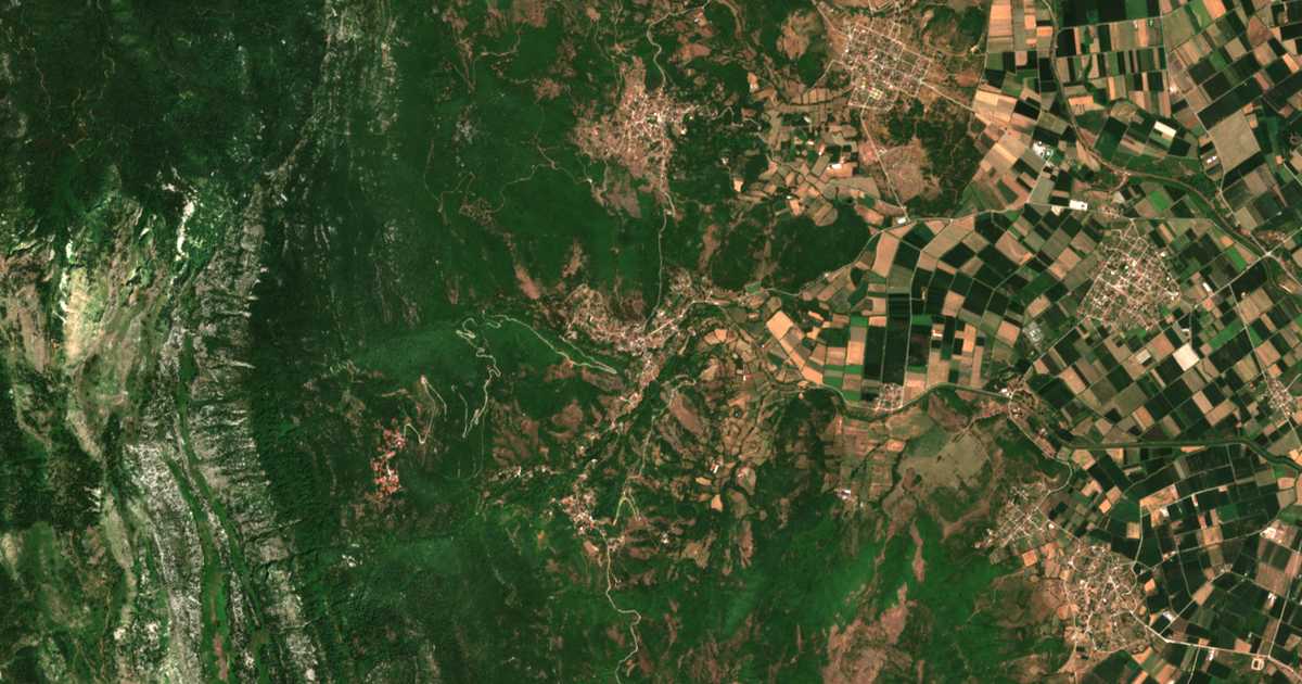 Carte satellite de Gorgogýrion