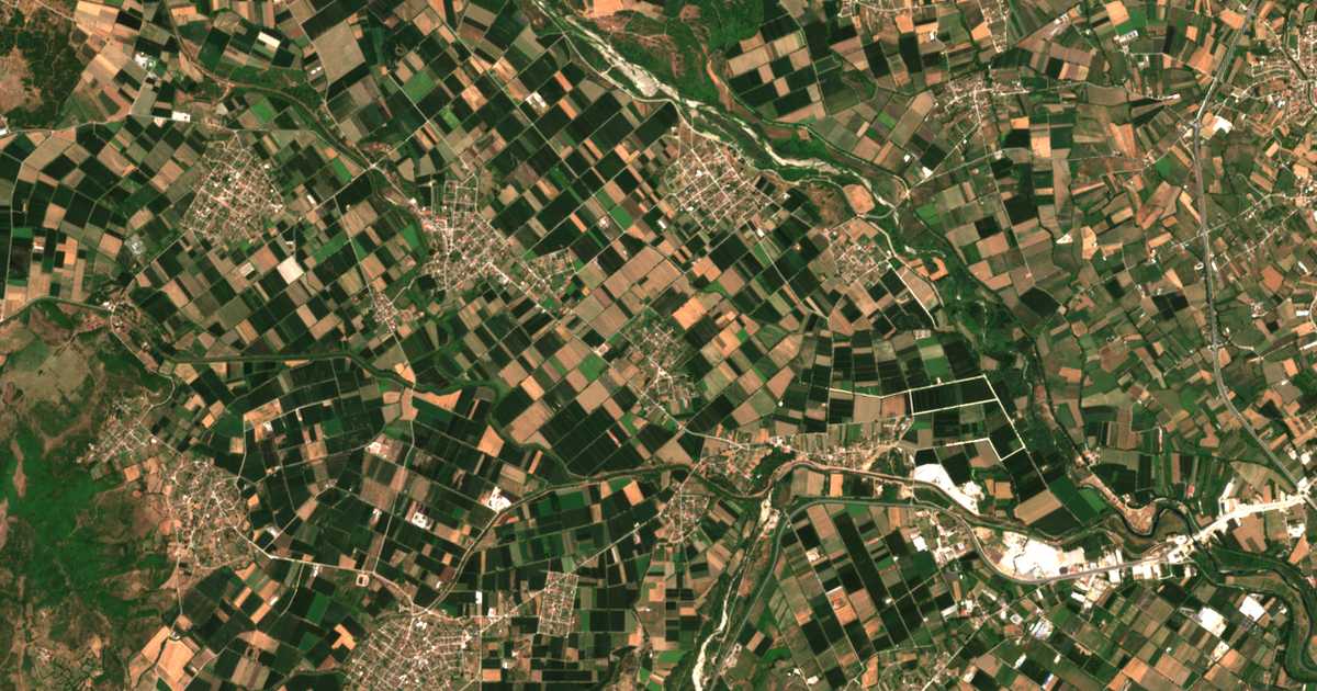 Carte satellite de Káto Eláti
