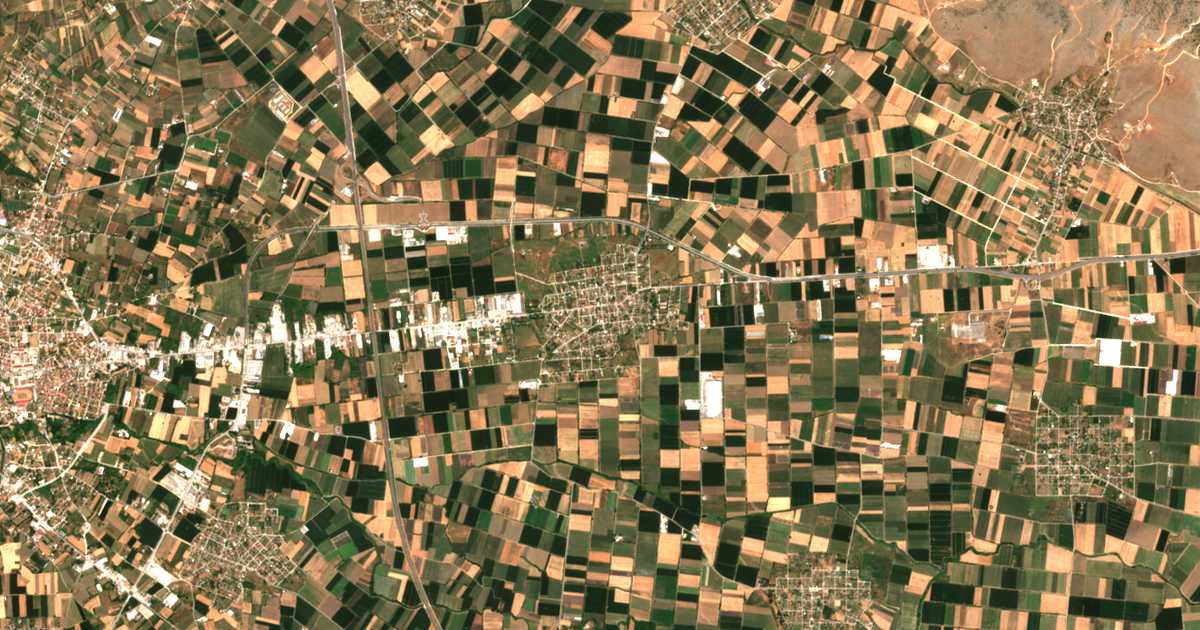 Carte satellite de Megalochórion