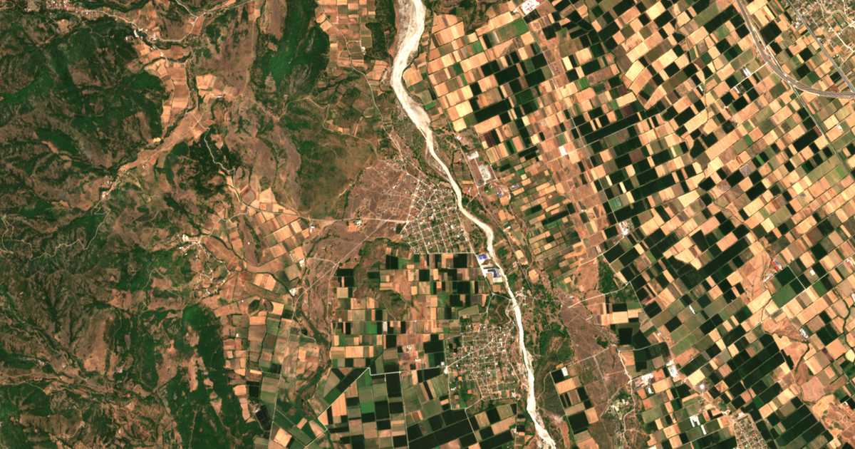 Carte satellite de Megárchi