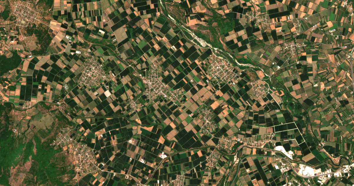 Carte satellite de Méligos