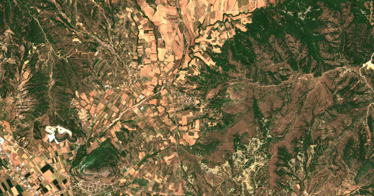 Carte satellite de Spathádes