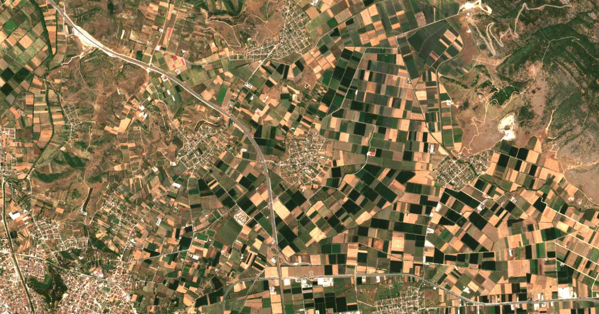 Carte satellite de Zileftí