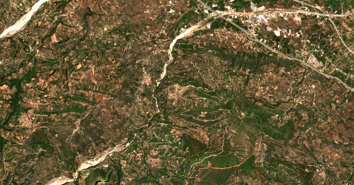 Carte satellite de Achladéa