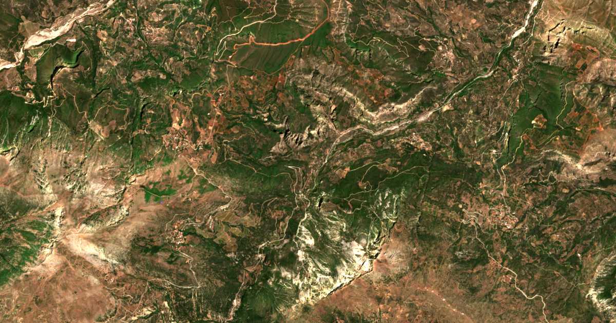 Carte satellite de Boufoúskia